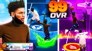 NEW 99 OVR OFFENSIVE THREAT BROKE THE 1V1 COURT NBA 2K22 [upl. by Anauj]