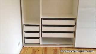 IKEA Pax Tonnes Sliding Door Wardrobe Design [upl. by Enelyam]