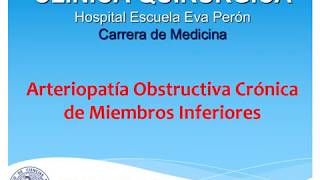 Arteriopatía Obstructiva Crónica [upl. by Nadabus208]