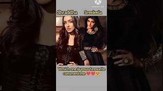 Sreeleela vs shraddha kapoor  asmr shorts trending youtubetelugushorts shortsfeed ytshorts [upl. by Anniahs]