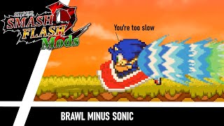 SSF2 Mod ShowcasingBrawl Minus Sonic [upl. by Adnerak249]