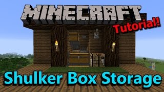 Minecraft Tutorial Shulker Box Storage System V2 [upl. by Yaja312]