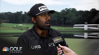 Sahith Theegala explains calling a penalty on himself in Tour Championship  Golf Channel [upl. by Winnah]