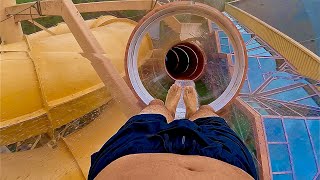 LightningFast Water Slide at Badeparadies Eiswiese Germany [upl. by Nillok937]