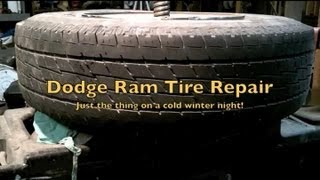 Vintage Coats Tire ChangerDodge Ram Tire Repair [upl. by Attevroc]