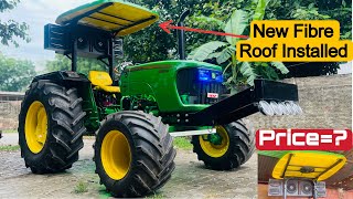 Fiber Roof Paint work Complete  2k Paint Quality new look 👀Johndeere👑  price 🧐 in video🔥 [upl. by Alwitt451]