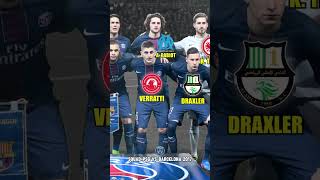 Squad PSG vs Barcelona UCL 2017 bintangbola shortsfeed [upl. by Deutsch]