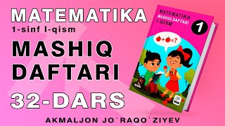 1sinf Matematika Mashiq daftari 32dars [upl. by Latimore649]