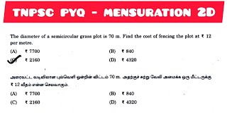 The diameter of a semicircle grass plot is 70 m Find the cost of fencing the plot at rupees 12 per [upl. by Yelnoc527]