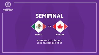 2023 Concacaf Womens Under20 Championship  Mexico vs Canada [upl. by Attenev767]