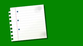 Green screen Notepad and 3stars [upl. by Delastre]