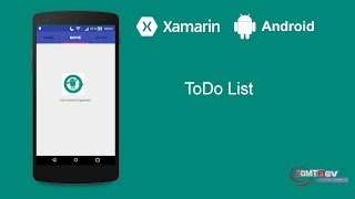 Xamarin Android Tutorial  ToDo List App [upl. by Ynnohj]