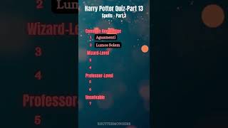 Name These Harry Potter Spells  Part 3  Ultimate Wizarding Spell Challenge [upl. by Braeunig]