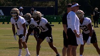 Highlights from Day 10 of 2024 Saints training camp in California [upl. by Anuahsat943]