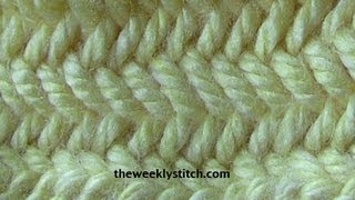 Herringbone Stitch in the Round [upl. by Furr929]