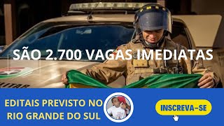 CONCURSOS COM 2700 VAGAS É ANUNCIADO NO RS 2025 DIZ GOVERNADOR VEJA [upl. by Pepi]