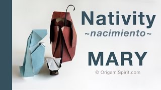 How to Make a Christmas Nativity MARY  Pesebre Navidad MARIA [upl. by Lowndes]