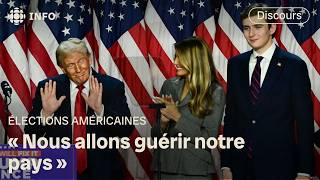 Donald Trump se proclame vainqueur des élections américaines 2024 [upl. by Downe]