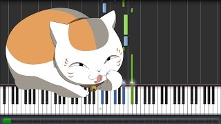 Natsume Yuujinchou Go 夏目友人帳 伍 ED  Akane Sasu Piano Synthesia Tutorial  Sheet [upl. by Defant19]