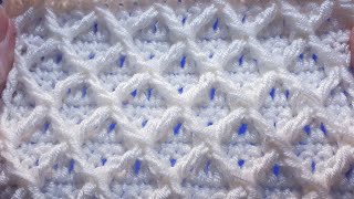 Crochet the DIAMOND STITCH learn a few extra tips for neater edges [upl. by Burner]