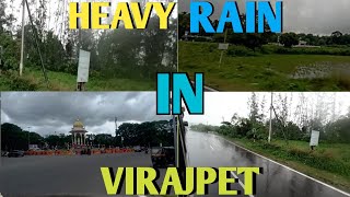 HEAVY RAIN IN VIRAJPET  aj dusri bus chaadh gaya [upl. by Hulbert]