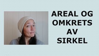 AREAL AV SIRKEL formel og eksempel [upl. by Alahcim]