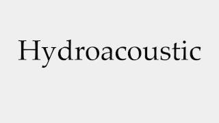 How to Pronounce Hydroacoustic [upl. by Conlan956]