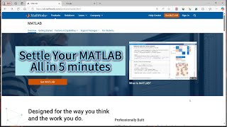 Pt 4 31 Install your MATLAB all in 5 minutes [upl. by Hulbard]