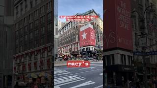 A glimpse of the US biggest department store🇺🇸 macy’s NYC departmentstore [upl. by Griggs550]