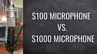 100 vs 1000 Microphone Audio Technica AT2020 vs Neumann TlM 103 [upl. by Clorinda]