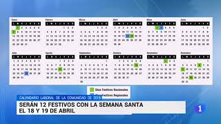 Calendario laboral Comunidad de Madrid 2019 [upl. by Kerstin961]