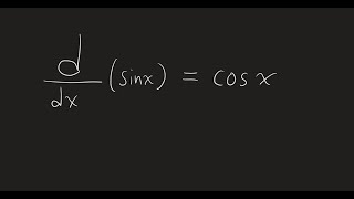 Proving that the derivative of sinx is cosx [upl. by Cirdek79]