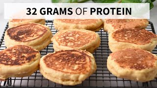 Vegan Protein Powder Pancakes  32G Proteins [upl. by Eirellav]