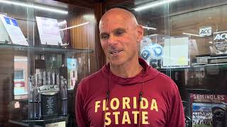 FSU Soccer  Brian Pensky on defeating Pitt turning attention to North Carolina [upl. by Valora511]