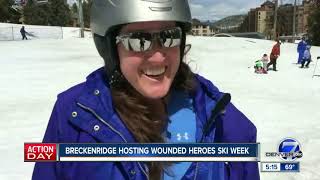 Breckenridge hosts Wounded Heroes program on the mountain all this week [upl. by Marcelo]