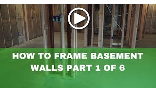 Howto Frame a Basementbasement framing tools Part 1 of 6 [upl. by Gathard722]