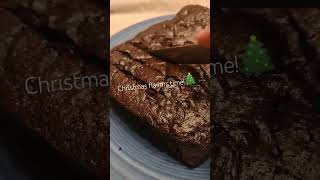 Double Dark Chocolate Peppermint Brownie Loaf chocolate dessert holidays cake christmasbaking [upl. by Ignaz801]