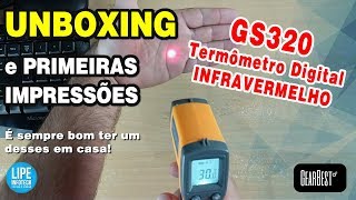 Termômetro Digital Infravermelho GS320 Unboxing e Primeiras impressões [upl. by Animehliw156]