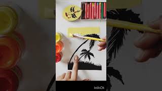 transparent sheet painting for beginners shorts glasspainting [upl. by Idaline]