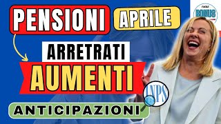 ULTIME NOVITÀ sulle PENSIONI di APRILE PAGAMENTI date aumenti e aggiornamenti IRPEF 2024 ANTICIPI [upl. by Strawn]