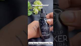 Testing Swiss Beautys Natural Makeup Fixer  Swiss Beauty Cosmetics makeupreview shorts [upl. by Gamber]