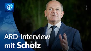 Bundeskanzler Scholz im ARDInterview [upl. by Nev]