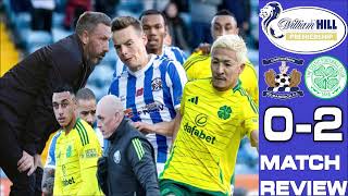 UNLUCKY KILLIE SUPER SCHEMICHEL CHAMPS GO TOP KILMARNOCK 02 CELTIC  SCOTTISH PREMIERSHIP [upl. by Nevin]