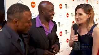 Jamaican Bobsledder Winston Watts on the red carpet at the 18th Annual Webby Awards [upl. by Oicnedurp]