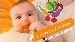 DIVERSIFICATION bébé de 4 mois 🍼 [upl. by Beryle]