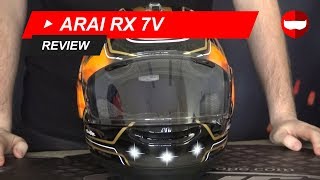 Arai RX 7V Racing Helmet Review amp Unboxing  ChampionHelmetscom [upl. by Kcirreg]