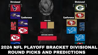 2024 NFL playoff bracket Divisional round picks and predictions [upl. by Auqenwahs]