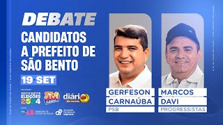 DEBATE COM OS CANDIDATOS A PREFEITO DE SÃO BENTO  PB [upl. by Miki868]