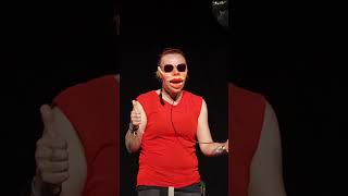 Human Ventriloquism  Sunglasses comedy ventriloquist funnystandup funny tv standup ninaconti [upl. by Nosyk]