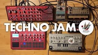 TECHNO JAM  volca kick volca keys electribe 2 sampler TD3 NEUTRON [upl. by Mada]